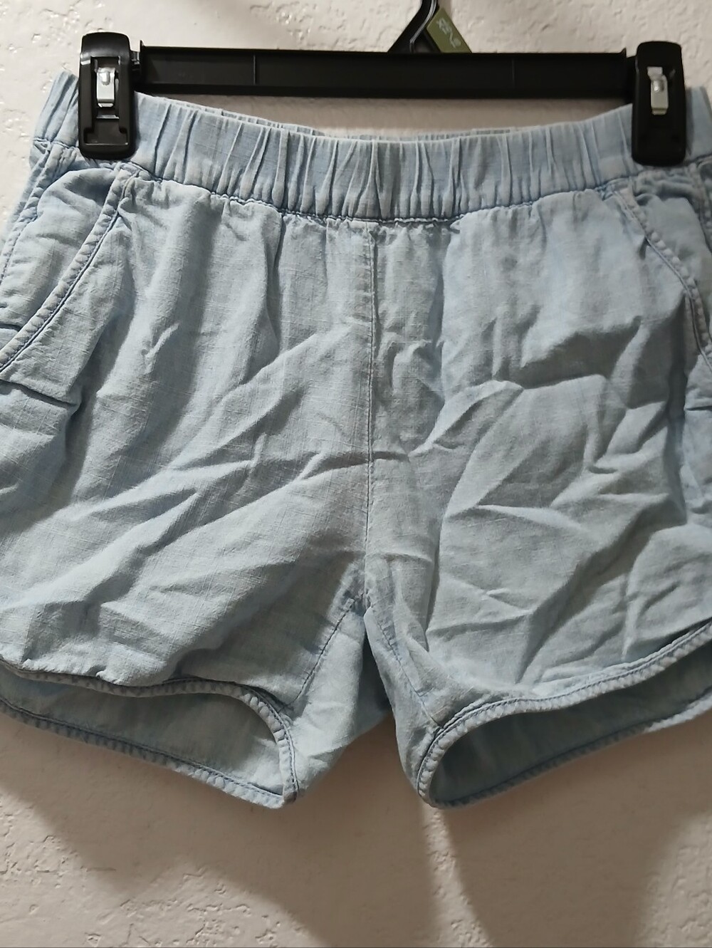 Madewell Light Blue Elastic Waist Athletic Shorts
